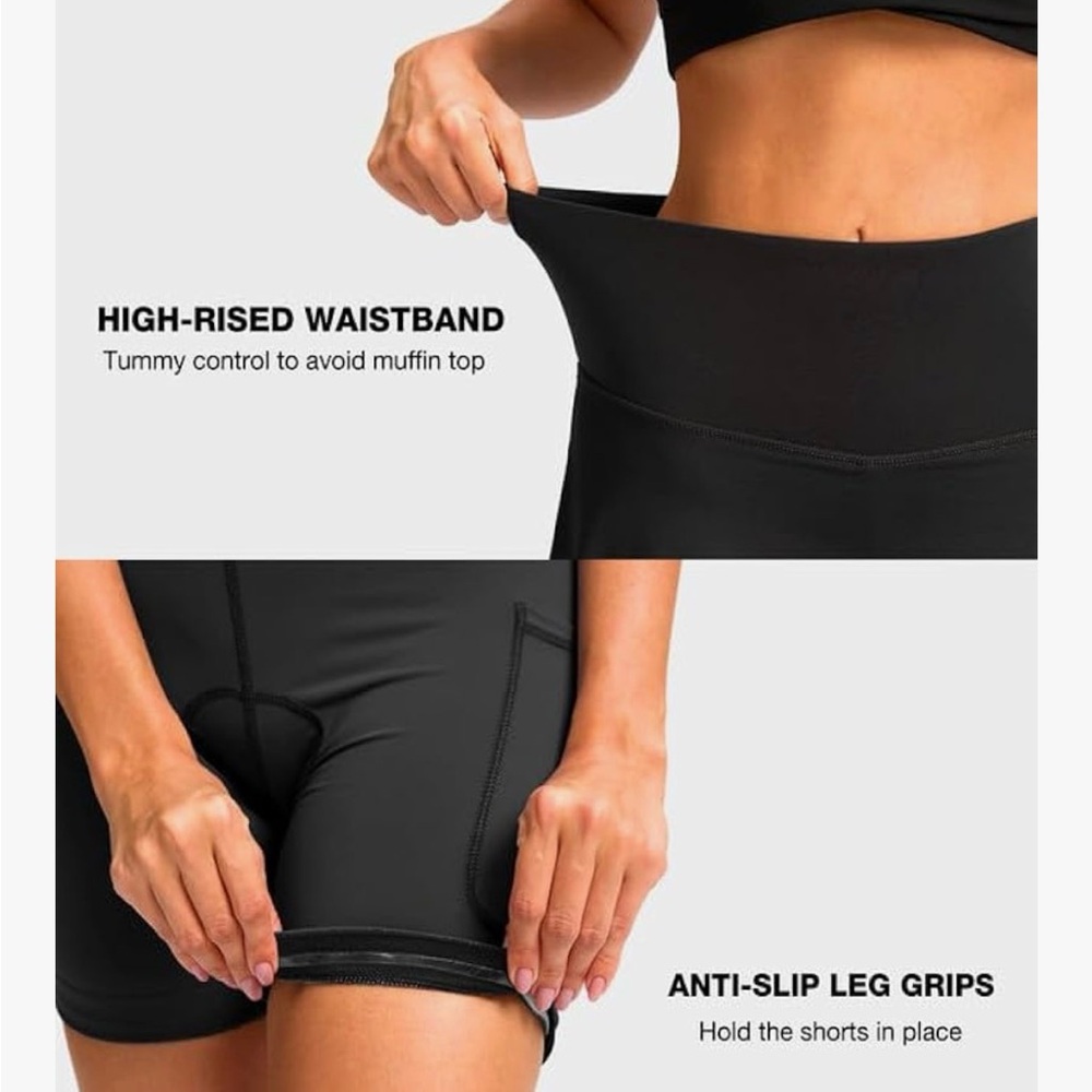Women's Black Cycling Skirt - Picture 6 of 8